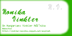 monika vinkler business card